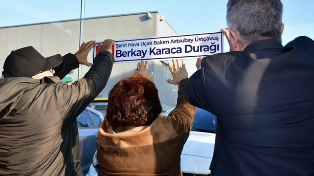 Lüleburgaz'da şehidin ismi sokağa ve durağa verildi