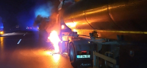 Adana'da seyir halindeki tankerde başlayıp ormanlık alana sıçrayan yangın söndürüldü 