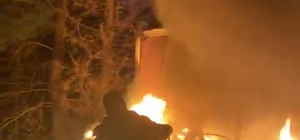 Küllükte unutulan sigara yangına neden oldu