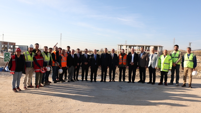 Vali Coşkun, Denizli OSB'nin yeni arıtma tesisi şantiyesini inceledi