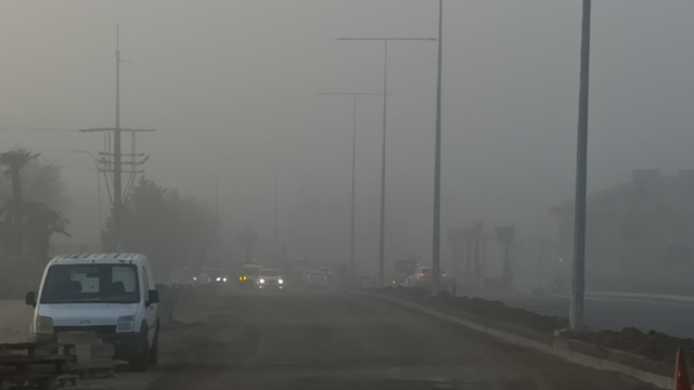 Tekirdağ'da sis etkili oldu