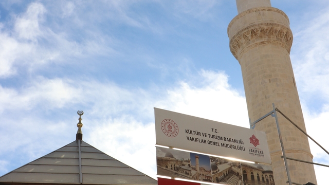 Kilis'te depremde ağır hasar gören tarihi Ulu Cami'nin restorasyonunda sona yaklaşıldı