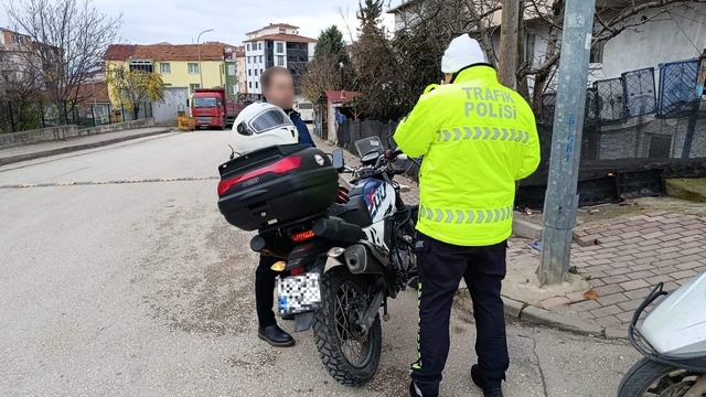 Bilecik'te motosiklet ve ATV sürücülerine yönelik denetim