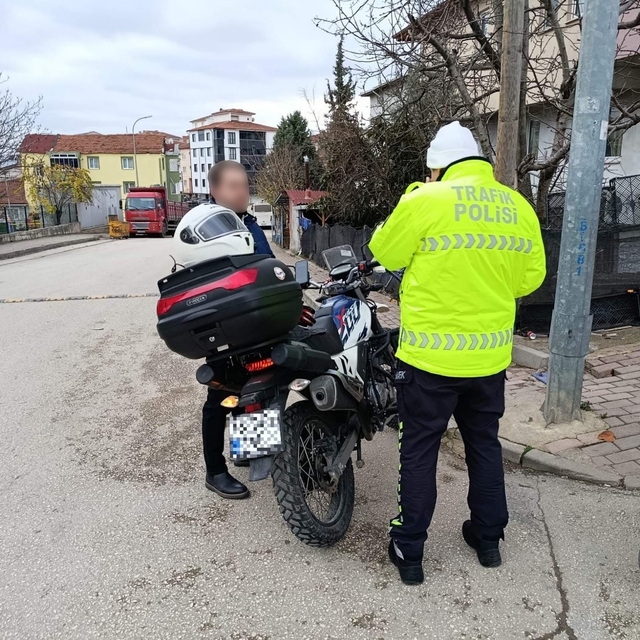Bilecik'te motosiklet ve ATV sürücülerine yönelik denetim