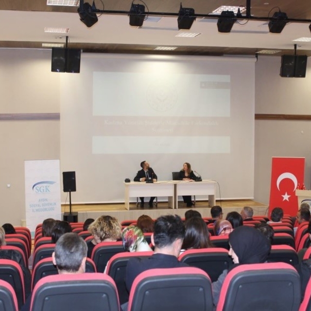 Aydın'da SGK personeline kadına yönelik şiddetle mücadele semineri