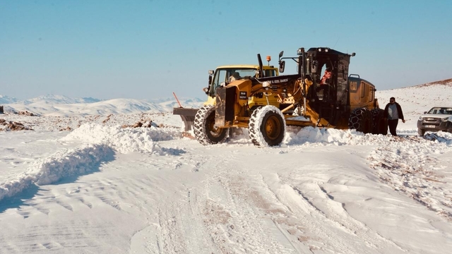 Siirt'te karla mücadele