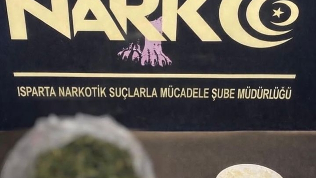 Isparta'da uyuşturucu operasyonunda 2 gözaltı