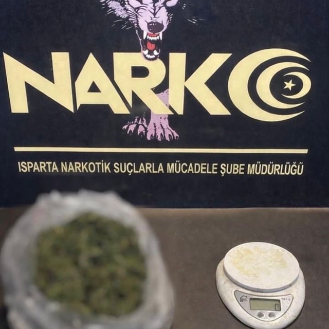 Isparta'da uyuşturucu operasyonunda 2 gözaltı