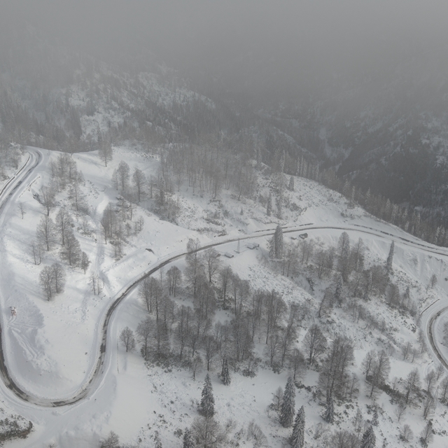 Türkiye'nin biyosfer rezervi alanı Camili Havzası beyaz örtü ile kaplandı