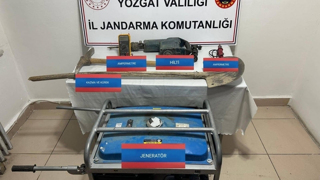 Yozgat'ta izinsiz kazı yapan zanlı gözaltına alındı