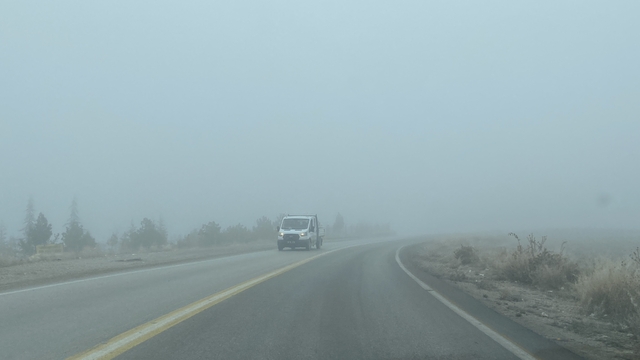 Çorum'da sis etkili oldu