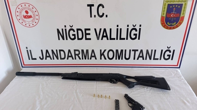 Niğde'de yasadışı silah operasyonu: 3 şüpheli hakkında adli işlem