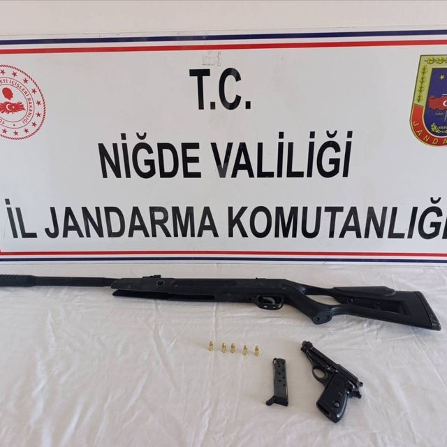 Niğde'de yasadışı silah operasyonu: 3 şüpheli hakkında adli işlem