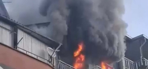 Manisa'da evde yangın; 3 kişi dumandan etkilendi, 6 kedi öldü