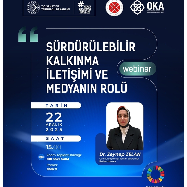 OKA'dan 'Sürdürülebilir Kalkınma İletişimi ve Medyanın Rolü' webinarı