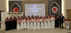 Gaziantep’te 16 öğrenci icazet merasiminde hafızlık belgelerini aldı