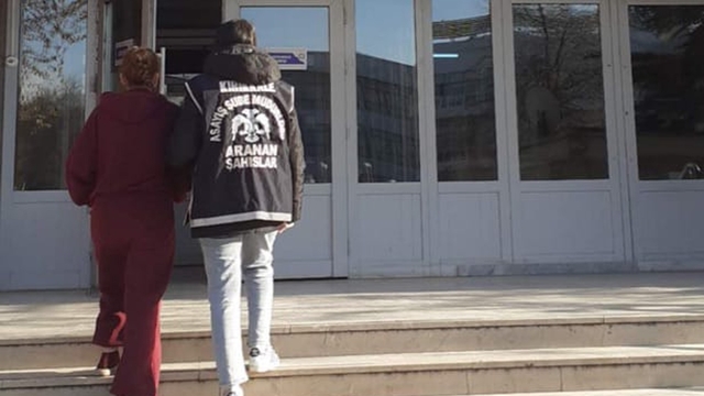 Kırıkkale'de 18 yıl 10 ay hapis cezası bulunan firari kadın yakalandı