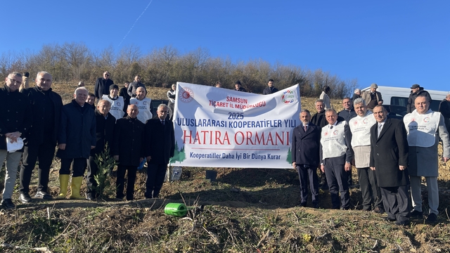 Samsun'da "Uluslararası Kooperatifler Yılı" kapsamında hatıra ormanı oluşturuldu