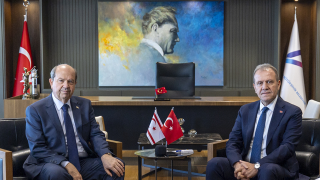KKTC'nin 5'inci Cumhurbaşkanı Tatar'dan MBB Başkanı Seçer'e ziyaret