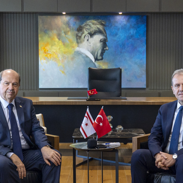 KKTC'nin 5'inci Cumhurbaşkanı Tatar'dan MBB Başkanı Seçer'e ziyaret