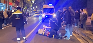 Tekirdağ'da motosikletin çarptığı kadın yaralandı