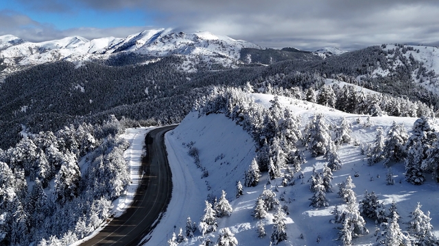 Sürücülerin korkulu rüyası Tersun Dağı'nda kartpostallık görüntüler