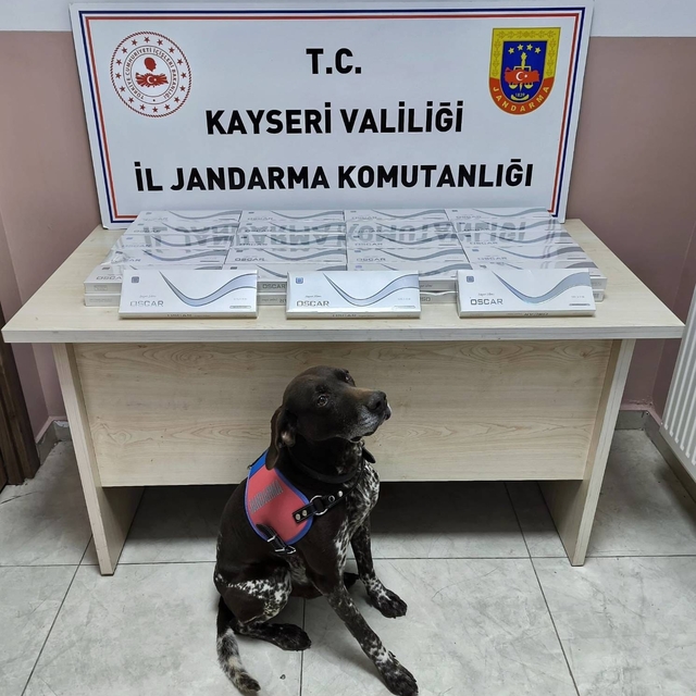 Yol kontrolünde 930 paket kaçak sigara ele geçirildi