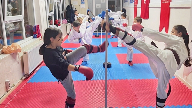 Bilecik'te karate spor okullarında yoğun tempo