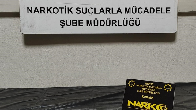 Artvin'de 147 gram kokain ele geçirildi