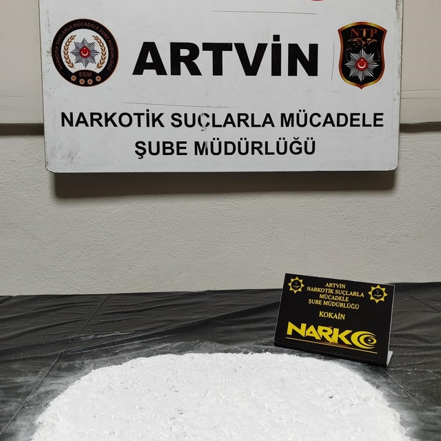 Artvin'de 147 gram kokain ele geçirildi