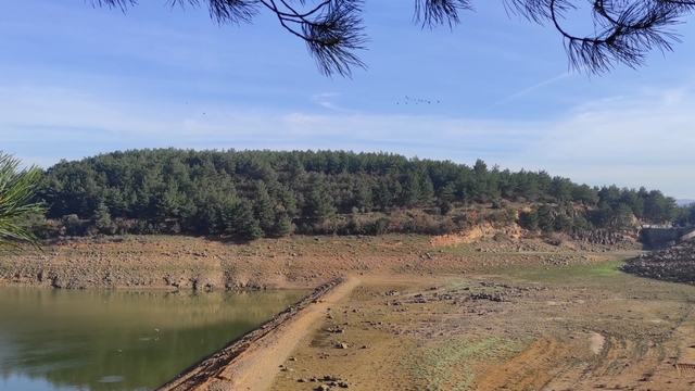 Keşan'a içme suyu sağlanan barajdan artık su alınamıyor
