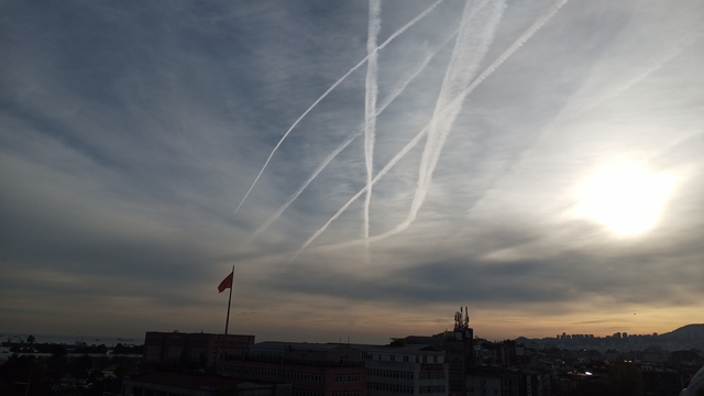 Samsun semalarında dikkat çeken manzara