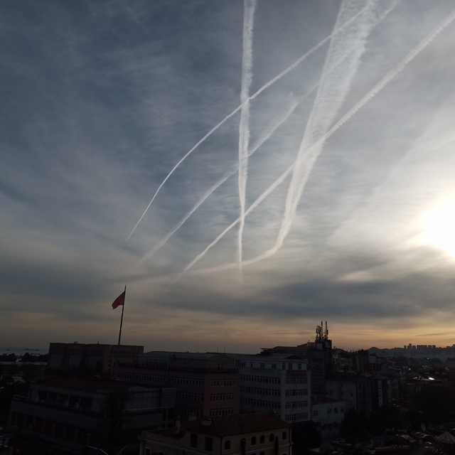 Samsun semalarında dikkat çeken manzara