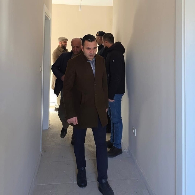 Kaymakam Algın, köy evleri inşaatlarını inceledi
