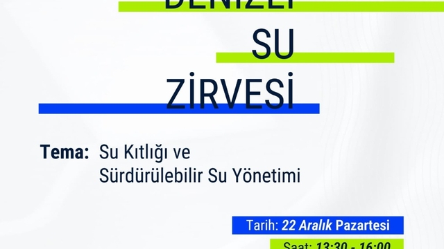 Denizli Su Zirvesinde su sorununa kalıcı çözümleri konuşulacak