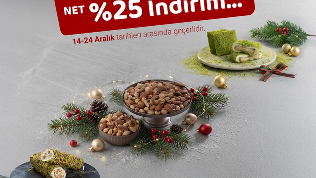 Kuruyemişte yeni yıl indirimleri