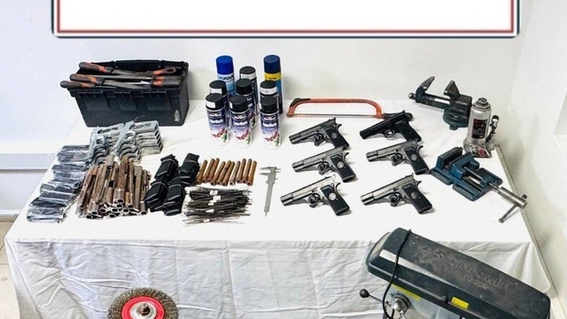 Kocaeli'de silah imalathanesine dönüştürülen adrese operasyon