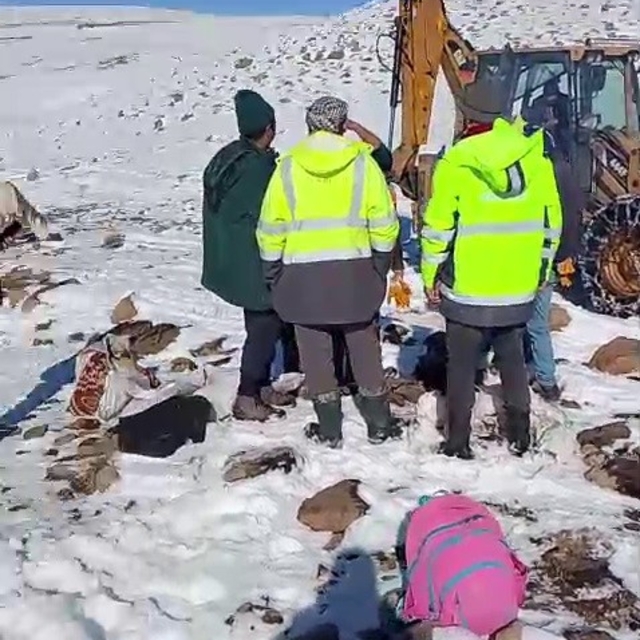 Tekman'da ESKİ ekiplerinin zorlu mesaisi