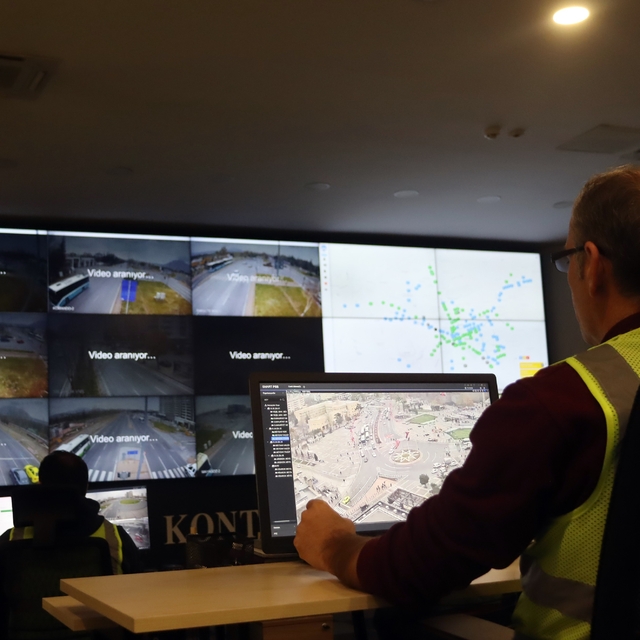 Kayseri'de trafik 370 kamera ile güvende