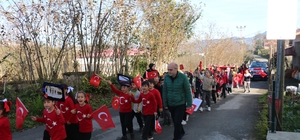 Of’ta, Sarıkamış şehitlerine saygı yürüyüşü yapıldı