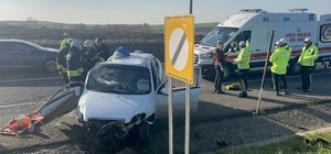 Tekirdağ’da feci kaza: 5 yaralı