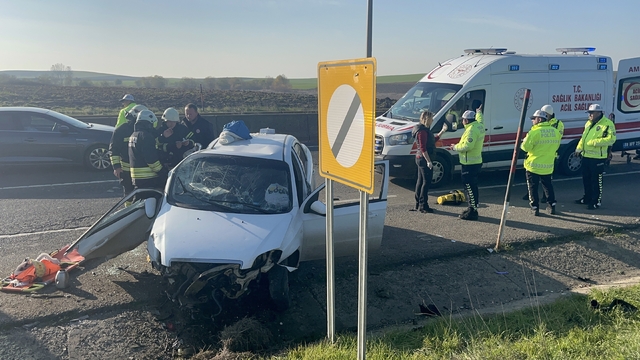 Tekirdağ'da feci kaza: 5 yaralı