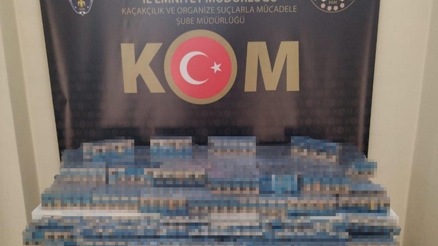 Erzurum'da kaçak sigara operasyonu