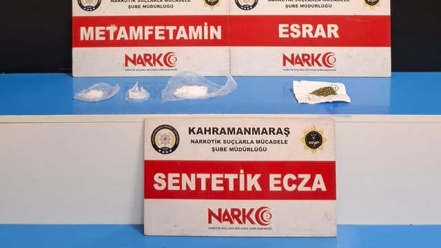 Kahramanmaraş'ta uyuşturucu operasyonunda yakalanan şüpheli tutuklandı
