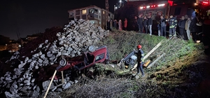 Trabzon'da otomobilin şarampole devrildiği kazada 1 kişi öldü, 3 kişi yaralandı 