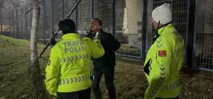 Kayseri’de polisin ‘dur’ ihtarına uymayarak, kaçan alkollü sürücü alkometreyi üflemek için direndi