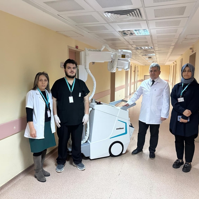 Yerli mobil dijital röntgen cihazı, Rize'de hizmete sunuldu