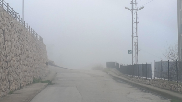 Amasya'da sis etkili oldu