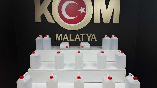 Malatya'da sahte alkol operasyonu