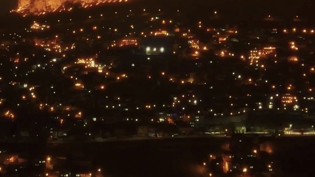 Sisle bütünleşen Mardin gecesi kartpostallık görüntüler oluşturdu